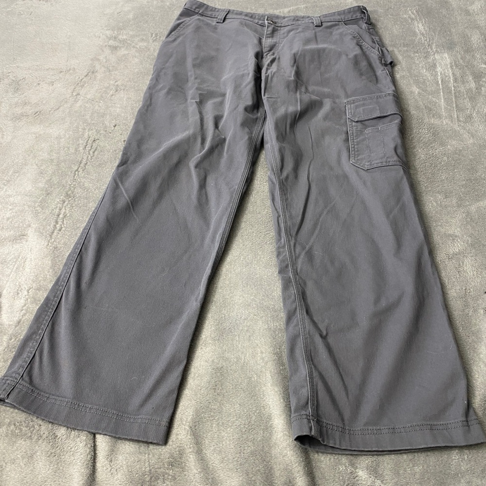 Duluth Trading Co Cargo Pants Mens 36x32 Dark Grey Relaxed Fit Utility Workwear